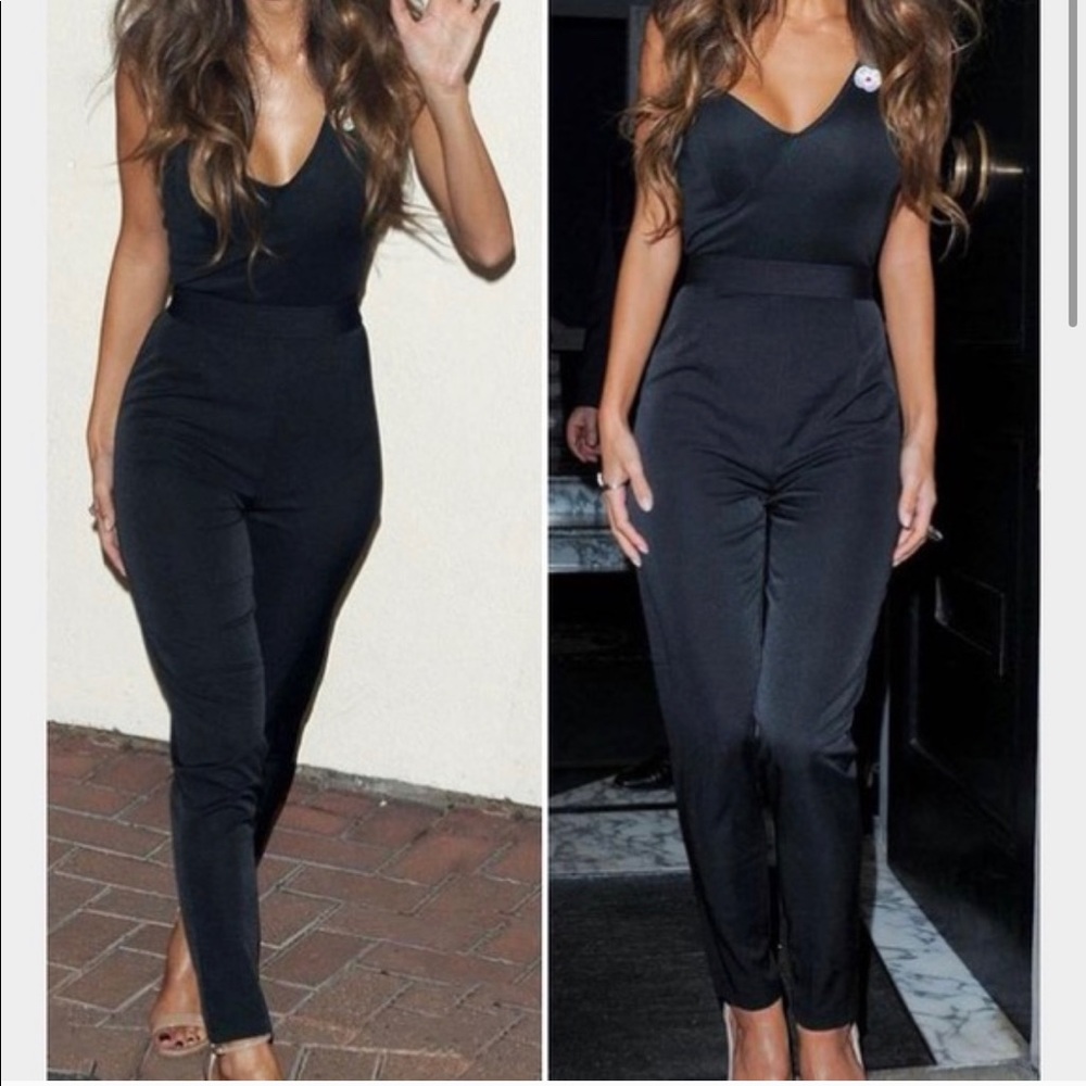 Black jumpsuit, belt not included
